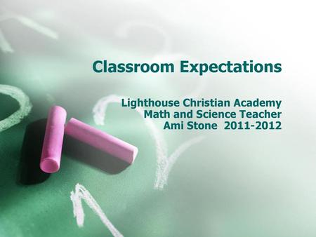 Classroom Expectations