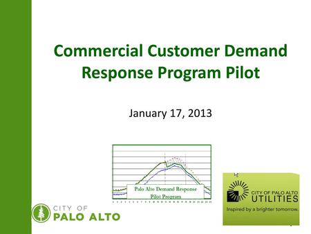 Commercial Customer Demand Response Program Pilot