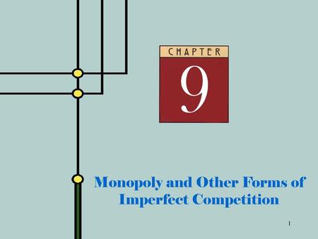 Monopoly and Other Forms of Imperfect Competition