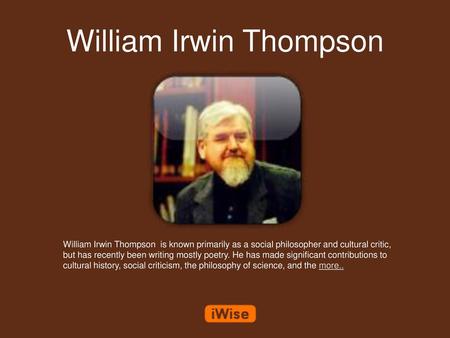 William Irwin Thompson