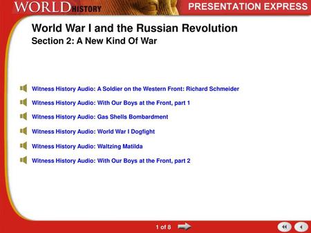 World War I and the Russian Revolution