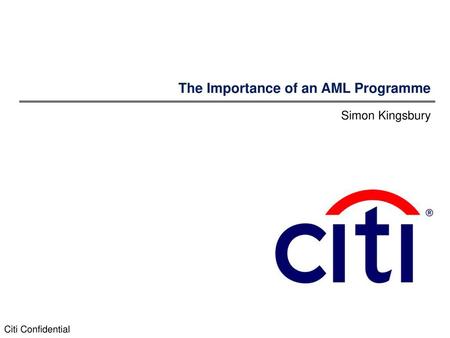 The Importance of an AML Programme