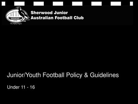 Junior/Youth Football Policy & Guidelines