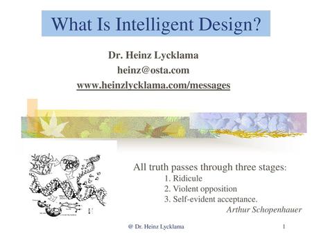 What Is Intelligent Design?