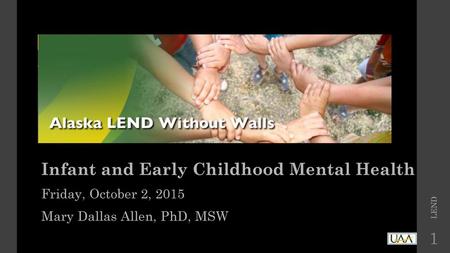 Infant and Early Childhood Mental Health