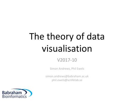 The theory of data visualisation