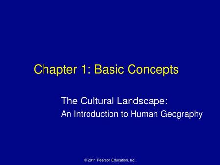 Chapter 1: Basic Concepts