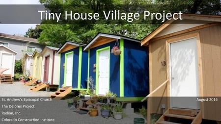 Tiny House Village Project