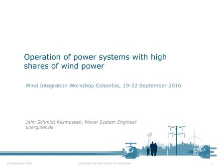 Operation of power systems with high shares of wind power