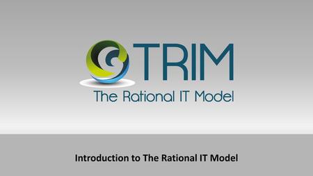 Introduction to The Rational IT Model