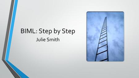 BIML: Step by Step Julie Smith.