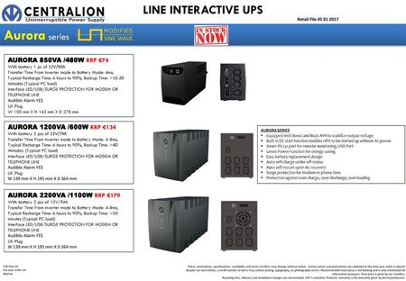 Aurora series LINE INTERACTIVE UPS