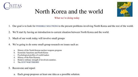 North Korea and the world