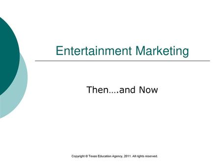 Entertainment Marketing