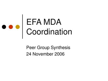 Peer Group Synthesis 24 November 2006