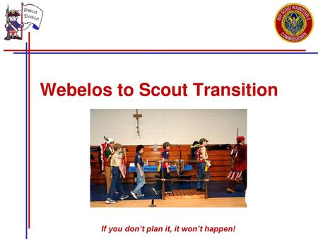 Webelos to Scout Transition