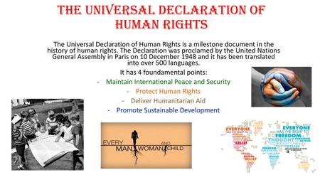 THE UNIVERSAL DECLARATION OF HUMAN RIGHTS