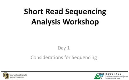 Short Read Sequencing Analysis Workshop