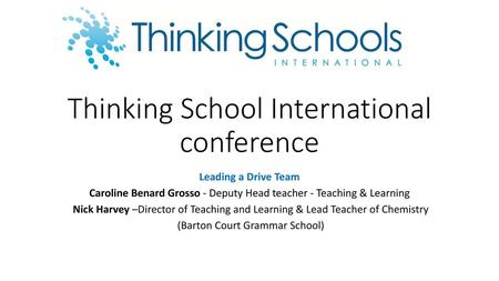 Thinking School International conference