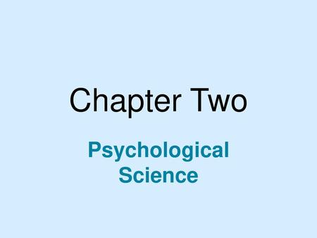 Psychological Science