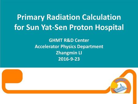 Primary Radiation Calculation for Sun Yat-Sen Proton Hospital