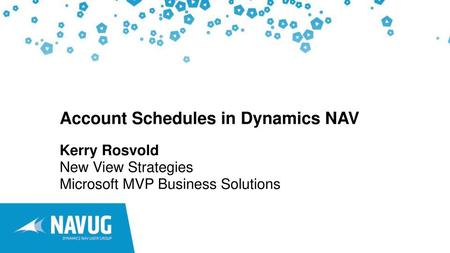 Account Schedules in Dynamics NAV