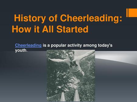 History of Cheerleading: How it All Started