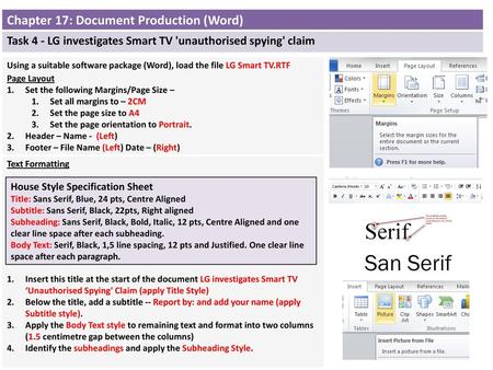 Chapter 17: Document Production (Word)