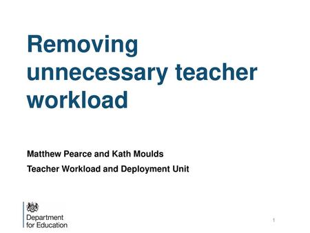 Removing unnecessary teacher workload