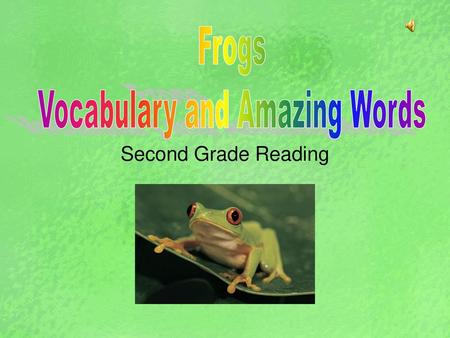 Vocabulary and Amazing Words