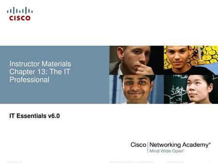 Instructor Materials Chapter 13: The IT Professional