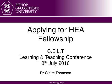 Applying for HEA Fellowship