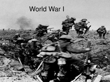 World War I.