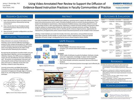 Using Video-Annotated Peer Review to Support the Diffusion of