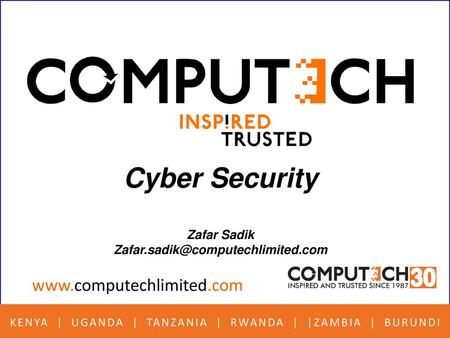 Cyber Security  Zafar Sadik