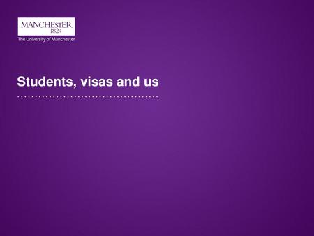 Students, visas and us.