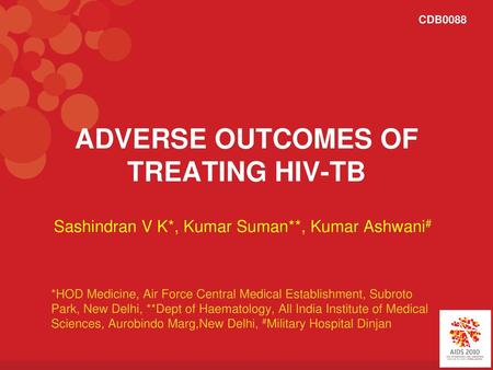 ADVERSE OUTCOMES OF TREATING HIV-TB