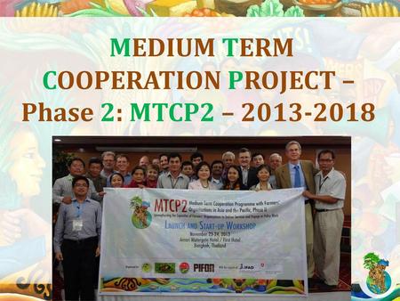 MEDIUM TERM COOPERATION PROJECT –Phase 2: MTCP2 –