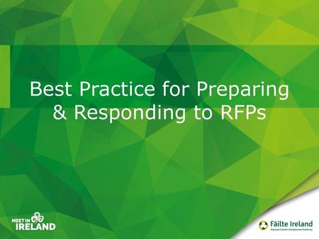 Best Practice for Preparing & Responding to RFPs