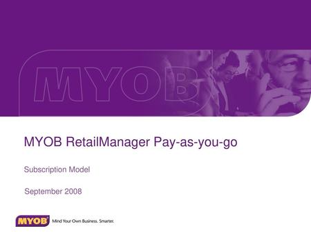 MYOB RetailManager Pay-as-you-go