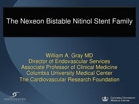 William A. Gray, MD DISCLOSURES Consulting Fees