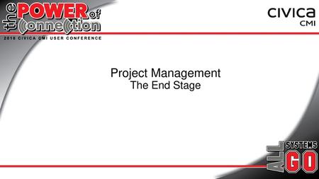 Project Management The End Stage