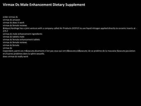 Virmax Ds Male Enhancement Dietary Supplement