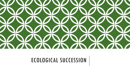 Ecological Succession