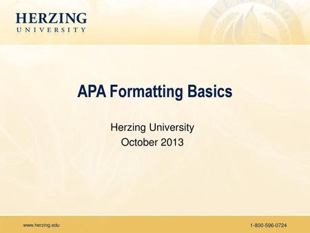 Herzing University October 2013