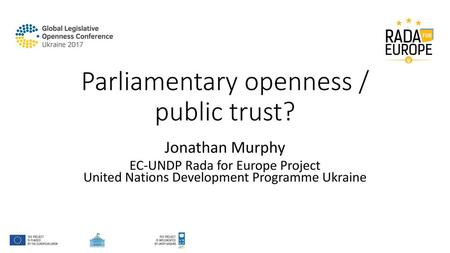 Parliamentary openness / public trust?