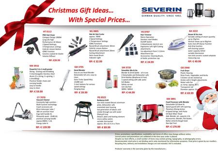 Christmas Gift Ideas… With Special Prices…