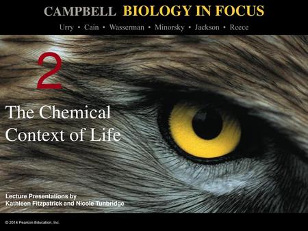 The Chemical Context of Life