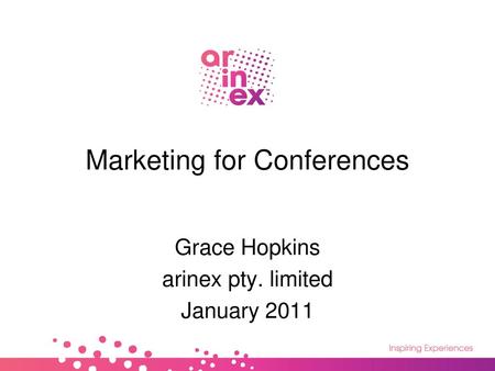 Marketing for Conferences