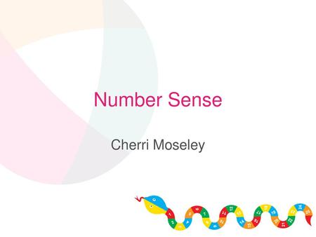 Number Sense Cherri Moseley.